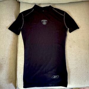 Boys NFL Equipment Black Reebok Short Sleeve Top NWOT
